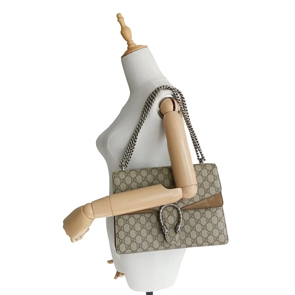 Dionysus Medium GG Supreme Monogram Canvas Bag - Picture 9 of 10